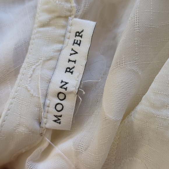 Moon River Sheer Polkadot Tiered Dress - Picture 11 of 13